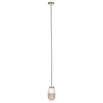2dekans | Feliz Lifestyle Robin Hanglamp - Goud glas -, Huis en Inrichting, Lampen | Hanglampen, Ophalen of Verzenden, Nieuw