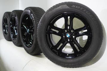 BMW X3 X4 G01 G02 688 18 inch velgen Pirelli Winterbanden Or, 18 inch, Gebruikt, Velg(en), Winterbanden