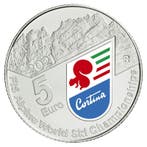 Italië 5 Euro Alpine Ski 2021, Verzenden