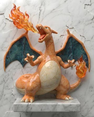 AT9 - [Canvas L] Charizard - Marmo e Vetro, Nieuw