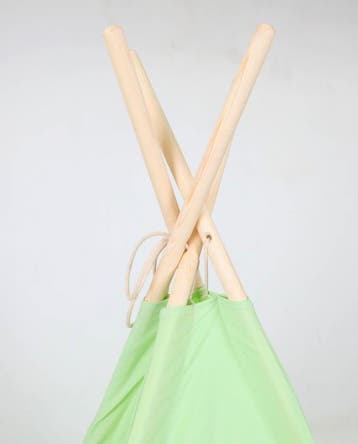 Tipi Tent Kinderen Groen | 120x120cm | Nieuw | Scherpe Prijs, Ophalen of Verzenden, Nieuw, Hout