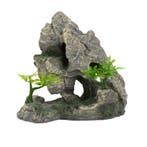 Overhangende rots met tempel / Aquarium decoratie As-921, Verzenden, Nieuw, Gevuld zeewateraquarium