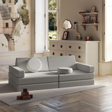 Speelbank Lilly, 8-delig, met slaapfunctie - 160 cm, grijs, Kinderen en Baby's, Verzenden, Nieuw