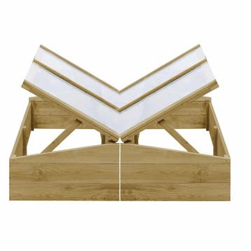 vidaXL Kweekkassen 2 st 100x50x35 cm geïmpregneerd, Verzenden, Nieuw