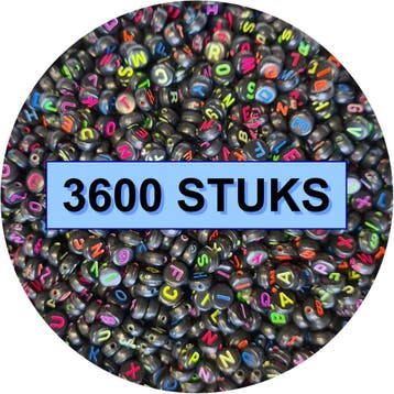 Fako Bijoux - Letterkralen Rond Bulk - Letter Beads -, Verzenden, Nieuw