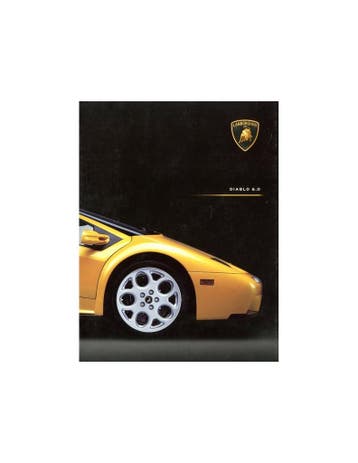 2000 LAMBORGHINI DIABLO 6.0 BROCHURE ENGELS, Nieuw, Author