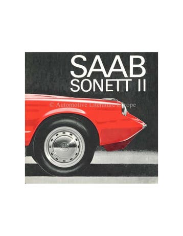 1966 SAAB SONETT BROCHURE ENGELS, Nieuw, Author
