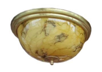 Showroommodel: Plafondlamp antiek messing, Ophalen of Verzenden