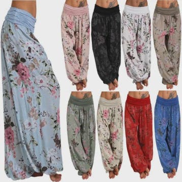 Dames Harembroek met Digitale Print - Wijdvallend & Comforta, Kleding | Dames, Grote Maten, Verzenden, Nieuw