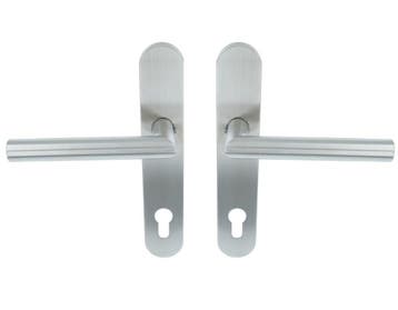 ODShop deurklink Modern haaks op ovaal schild PC92 rvs, Verzenden, Nieuw