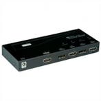 DisplayPort naar HDMI switch - Roline - 4 poorten (Full HD), Audio, Tv en Foto, Audiokabels en Televisiekabels, Verzenden, Nieuw