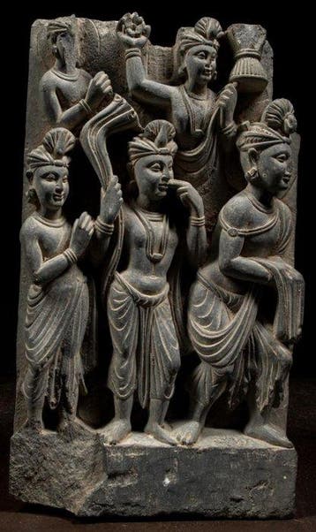 Gandhara Steen Reliëf - 52 cm