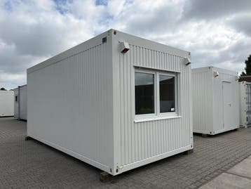 Kantoorunit - 6 x 3 meter | Met kopraam en keuken, Ophalen of Verzenden