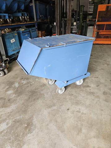 Kiepbak kantelbak spanenbak heftruck 450 liter, Voorzetapparatuur