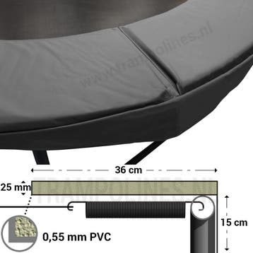 Trampoline rand Magic Circle Pro 330 cm Grey, Ophalen of Verzenden, Nieuw