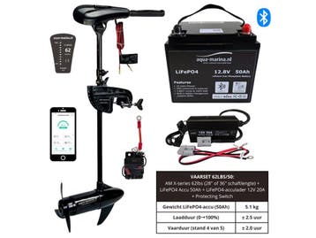 Vaarset 62lbs – Krachtige Fluistermotor en Accu Deal, Watersport en Boten, Minder dan 5 pk, Elektrisch, Nieuw, Ophalen of Verzenden