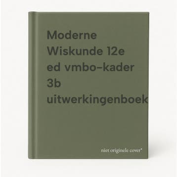 Moderne Wiskunde 12e ed vmbo-kader 3b uitwerkingenboek, Verzenden, Zo goed als nieuw