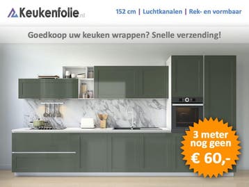Keuken wrappen? 650+ keukenkastjes folie zelfklevend 152CM, Ophalen of Verzenden, Nieuw