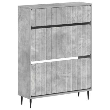 vidaXL Schoenenkast ZWOLLE 78 x 24 x 103 cm Bewerkt hout, Verzenden, Nieuw