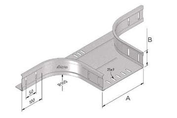 Kabelbaan Aftakstuk 60x100 mm Verzinkt, Verzenden, Nieuw in verpakking