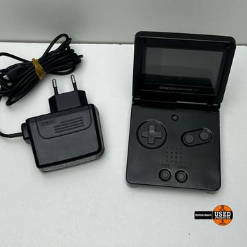 Game Boy Advanced SP AGS-101 - Zwart, Verzenden, Gebruikt