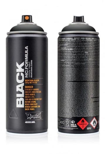 Montana Black BLK9001 Black 400 ml, Ophalen of Verzenden, Nieuw