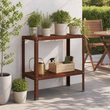 vidaXL Planttafel 60 x 40 x 80 cm weervast staal, Verzenden, Nieuw