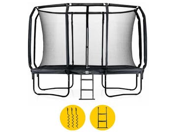 BLITS Urban trampoline - 305 x 214 cm - Zwart, Kinderen en Baby's, Speelgoed | Buiten | Trampolines, Verzenden, Nieuw