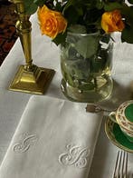 Vijf vroege XXe-eeuwse Metis (linnen en katoen) servetten