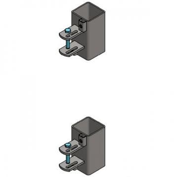 Stel bevestigingsringen 80 x 80 1 hek, Dieren en Toebehoren