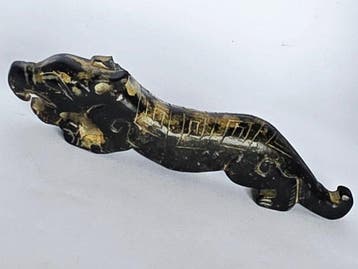 Oud-Chinees, Han-dynastie jade Donker Hard stenen Draak -