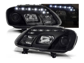 Koplamp units Black geschikt voor VW Touran VW Caddy, Auto-onderdelen, Verlichting, Verzenden, Nieuw, Volkswagen