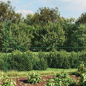 vidaXL Gaashek met flens 1,6x25 m groen, Verzenden, Nieuw, IJzer, Minder dan 1 meter
