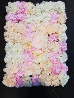 Flowerwall 40x60 cm Wit Roze Zalmkleur, Ophalen of Verzenden, Nieuw