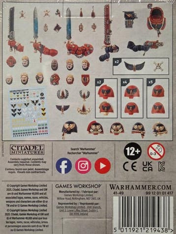 Blood Angels Upgrades and transfers 2024 (Warhammer 40.000, Hobby en Vrije tijd, Wargaming, Ophalen of Verzenden, Nieuw