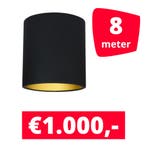 LED Railverlichting Lipari Zwart 8 spots + 8M rails