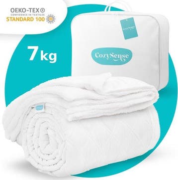 2dekans | CozySense® Verzwaringsdeken 7 kg - Weighted, Ophalen of Verzenden, Zo goed als nieuw, Wit