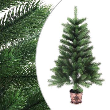 vidaXL Kunstkerstboom met levensechte naalden 65 cm groen, Diversen, Verzenden, Nieuw