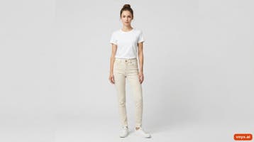 Zara Jeans Dames maat 24 Crème Vintage, Ophalen of Verzenden, Nieuw