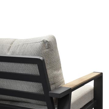 Lola hoek loungeset 4-delig aluminium antraciet, Tuin en Terras, Ophalen of Verzenden, Nieuw, Aluminium