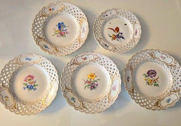 Meissen - Bord (5) - Porselein