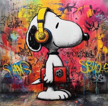 ERIC BRUMETTE - DJ SNOOPY SAVED MY LIFE 21 - Toile L