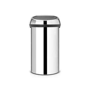 Brabantia Touch Bin 60 ltr - RVS, Verzenden, Nieuw