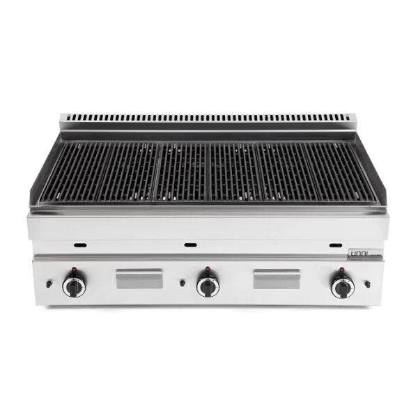 UnniCooking Lavasteengrill | Gas | 16.5kW | Gietijzer | RVS, Zakelijke goederen, Horeca | Keukenapparatuur, Nieuw in verpakking