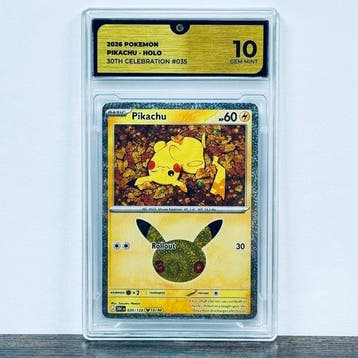 Pokémon Graded card - Pikachu 035 - 30th Anniversary –, Nieuw