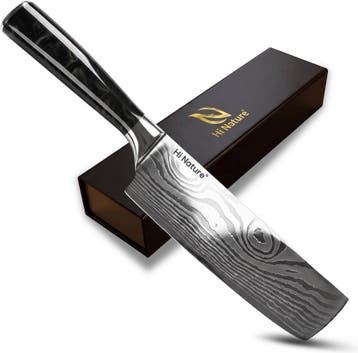 HI NATURE™ Koksmessen - Professioneel Nakiri Mes 17 CM, Huis en Inrichting, Ophalen of Verzenden, Nieuw