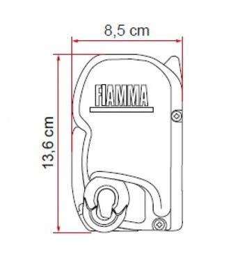 Fiamma F45S 260 Deep Black-Royal Grey, Ophalen of Verzenden, Nieuw, Fiamma