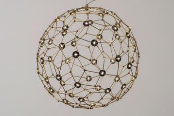 Rietveld Hanglampen - Goud - Metaal, Verzenden, Nieuw