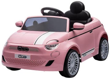 Eco Toys Roze Elektrische Fiat 500 Kinderauto, Verzenden, Nieuw, Loopvoertuig