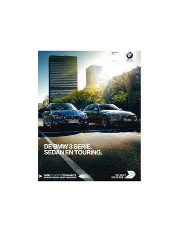 2016 BMW 3 SERIE BROCHURE NEDERLANDS, Nieuw, BMW, Author